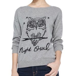 Super cute Joie “night owl” grey sweater
